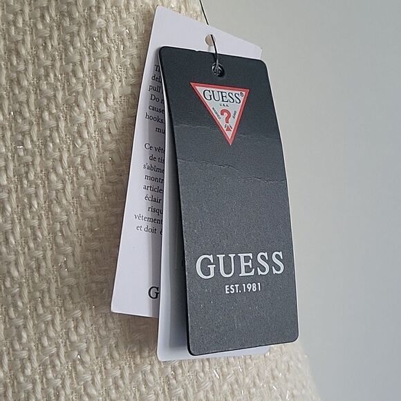 Guess button belted tweed shorts # tweed #fall # spring # light beige - Picture 4 of 11